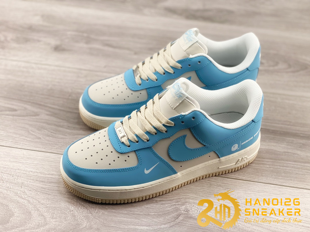 Giày Nike Air Force 1 07 Low Heron Preston Blue (1)