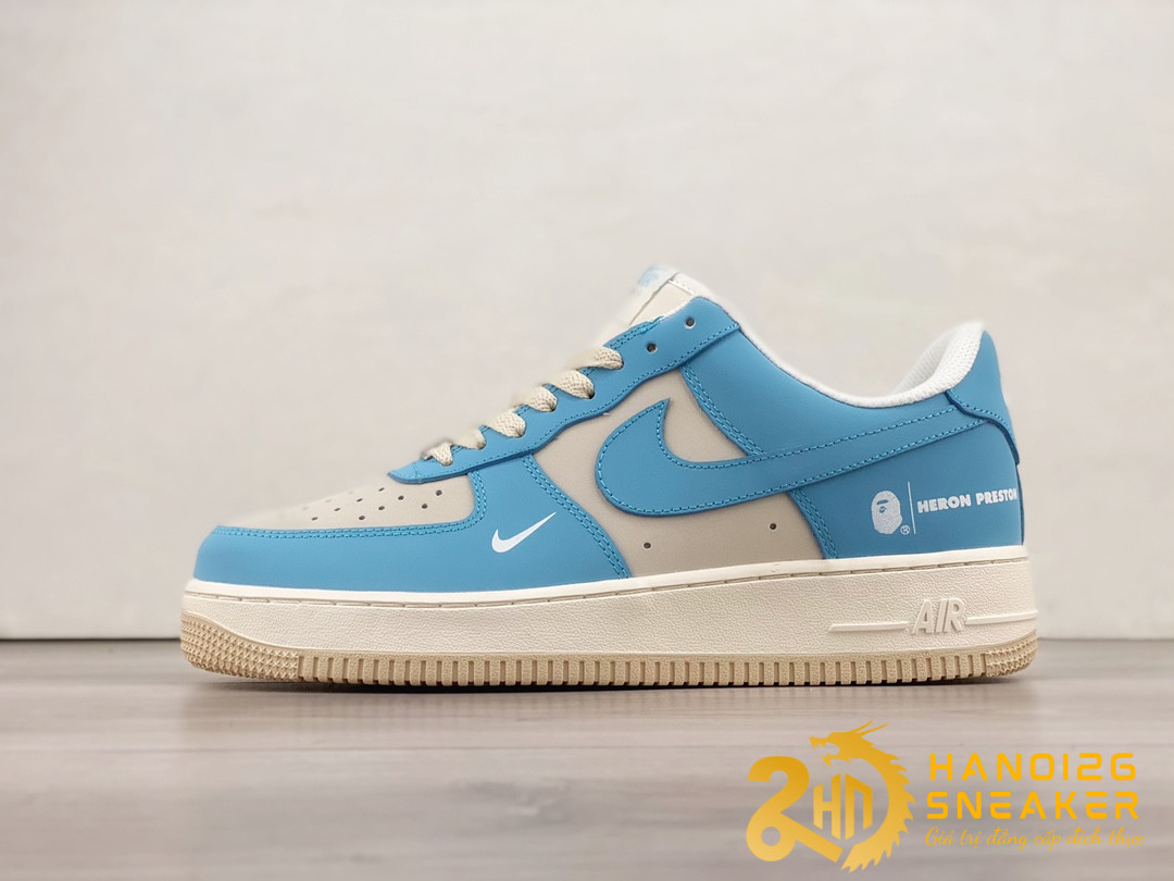 Giày Nike Air Force 1 07 Low Heron Preston Blue