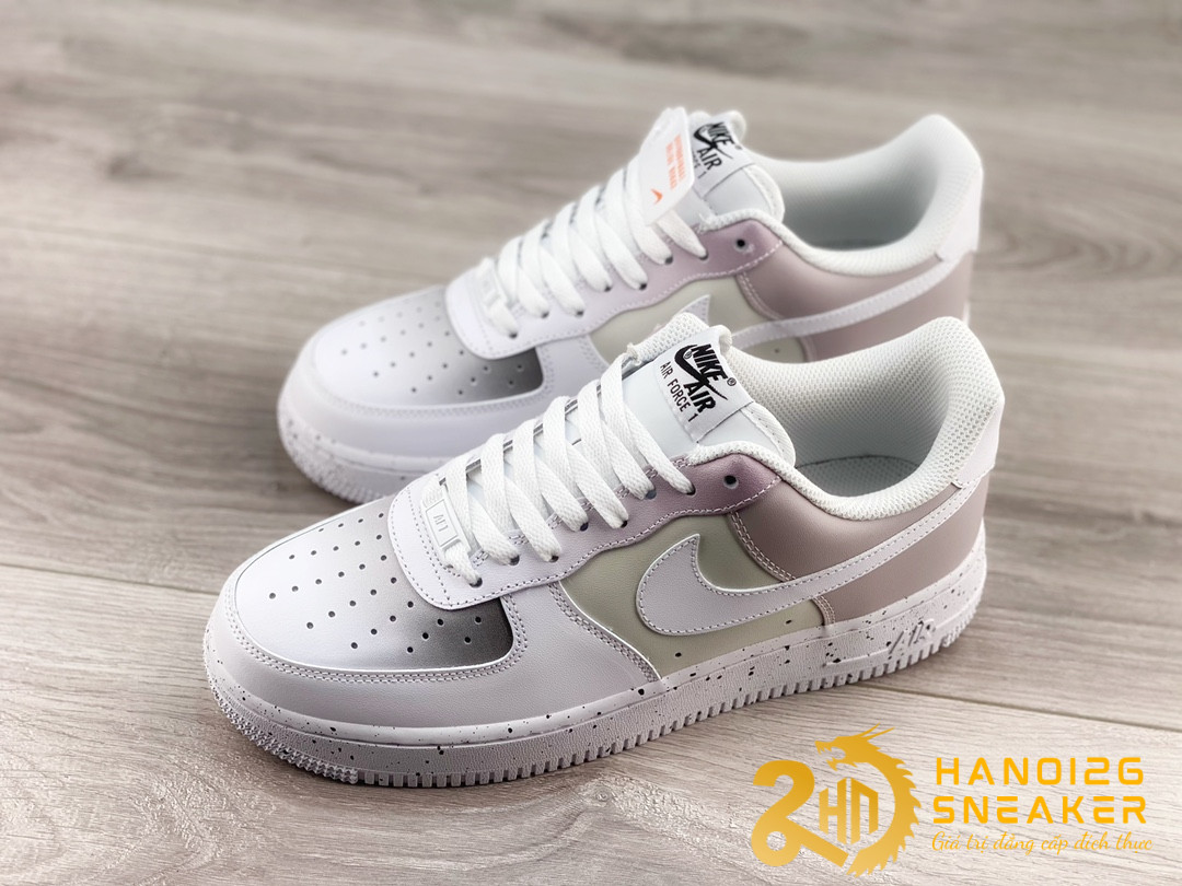 Giày Nike Air Force 1 07 Low Light Grey Pink White MM6023 536 (1)