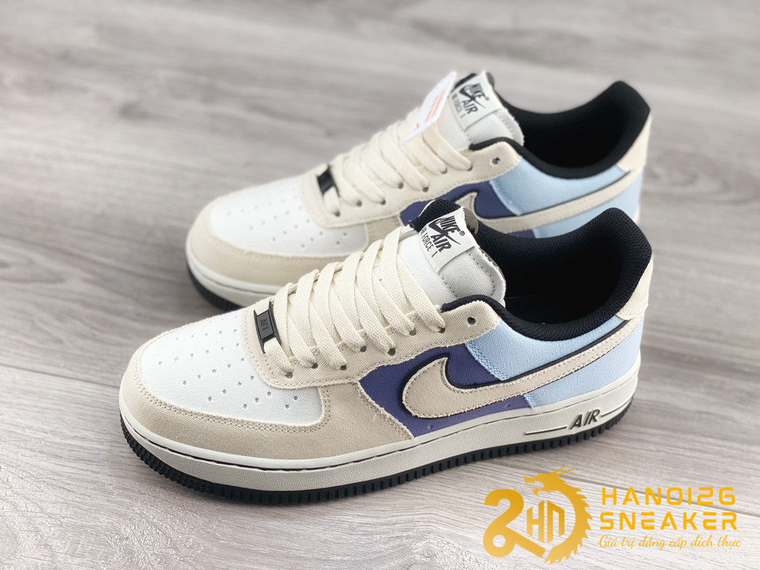 Giày Nike Air Force 1 07 Low Navy Blue Purple Black (1)