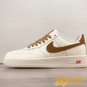 Giày Nike Air Force 1 07 Low White Brown DQ7658-898