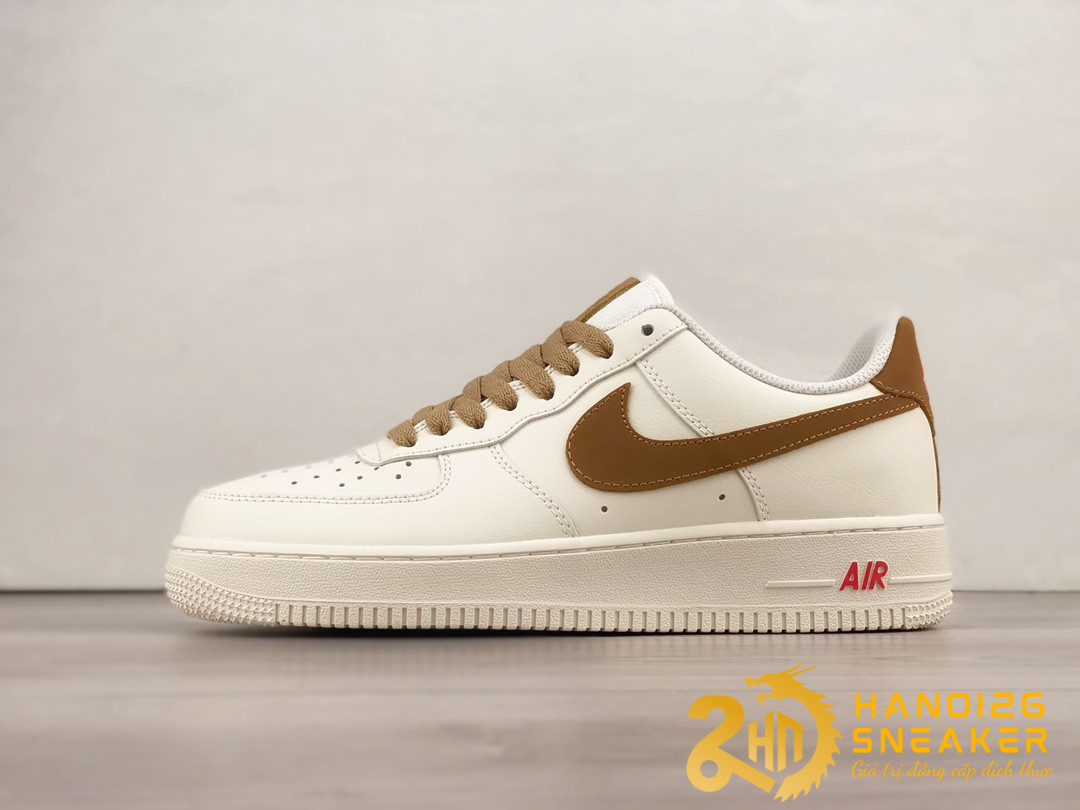 Giày Nike Air Force 1 07 Low White Brown DQ7658-898
