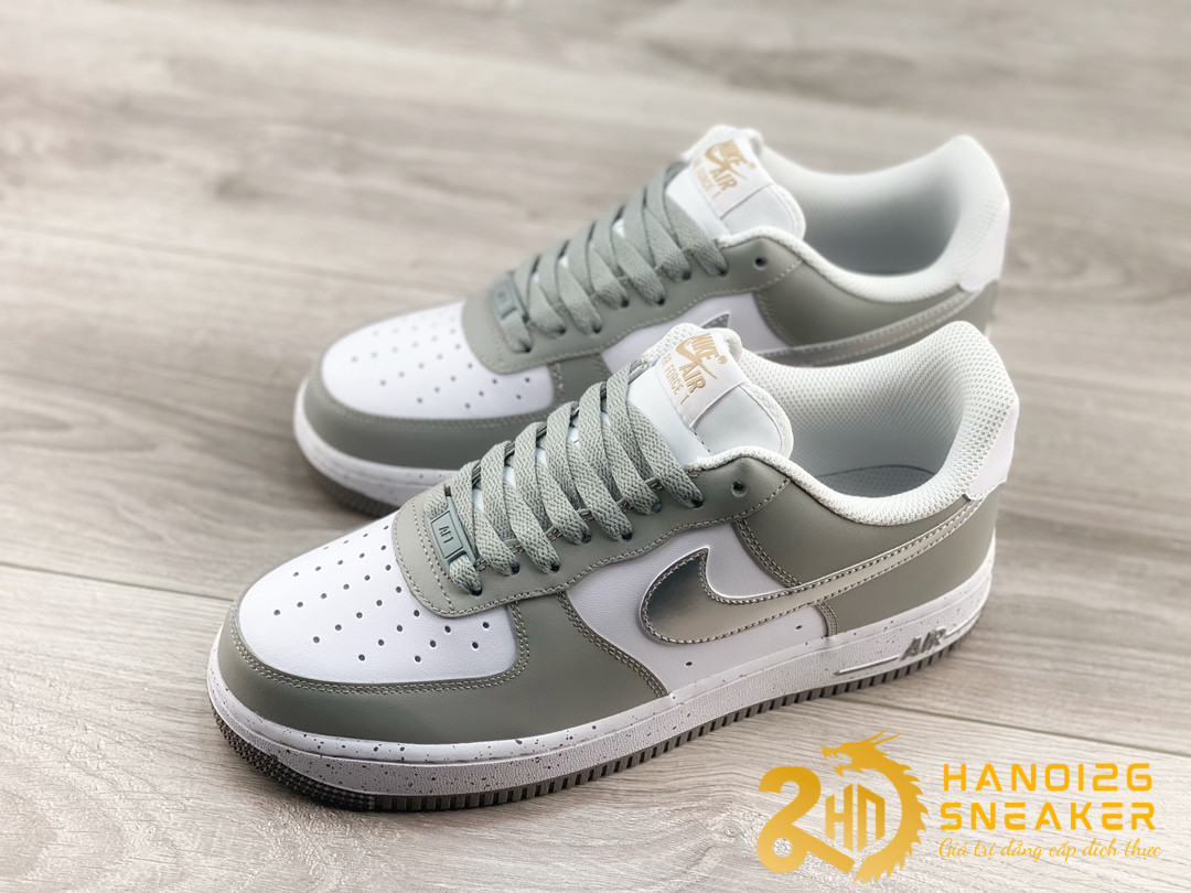 Giày Nike Air Force 1 07 Low White Grey Silver MK5639 889 (1)