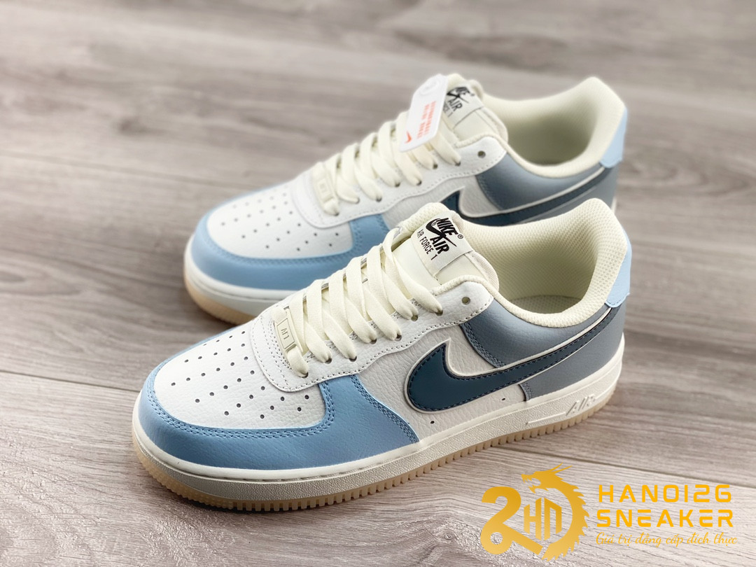 Giày Nike Air Force 1 07 Lv8 V2 Gray Blue Beige AA1366 401 (1)