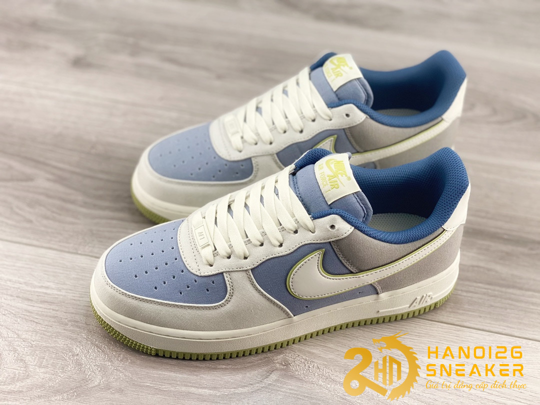 Giày Nike Air Force 1 Low 07 Beige Blue Green (1)