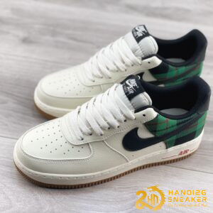 Giày Nike Air Force 1 Low 07 LX Plaid Pale Ivory Stadium Green (1)