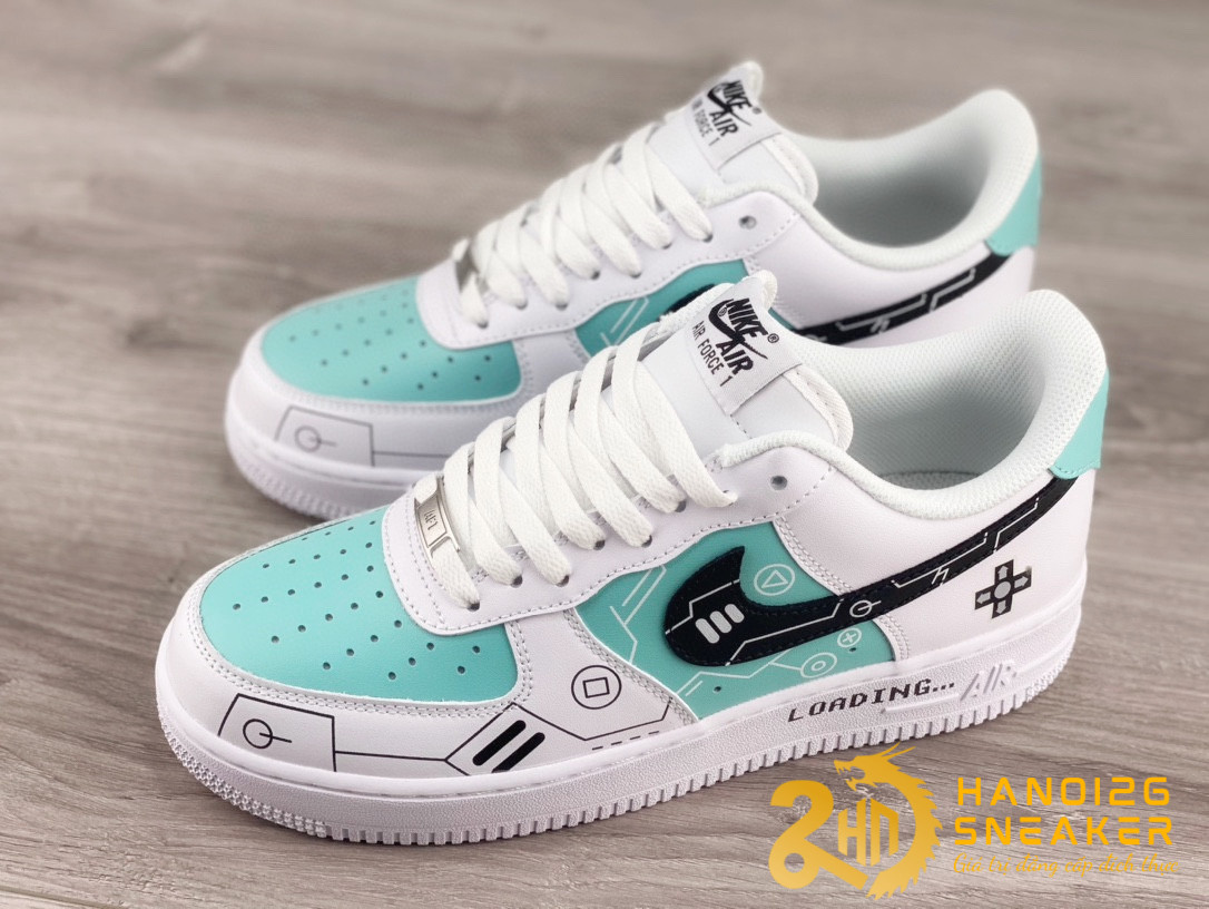 Giày Nike Air Force 1 Low PS5 Green White (1)