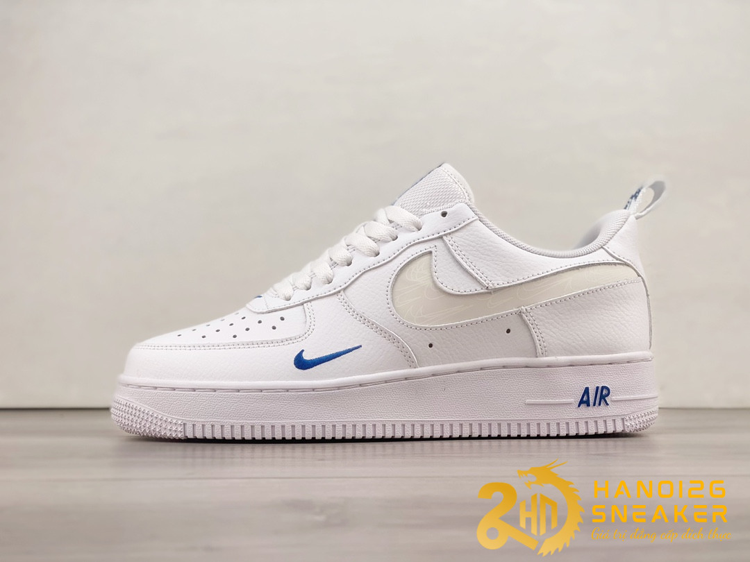 Giày Nike Air Force 1 Low Reflective Swoosh White Blue
