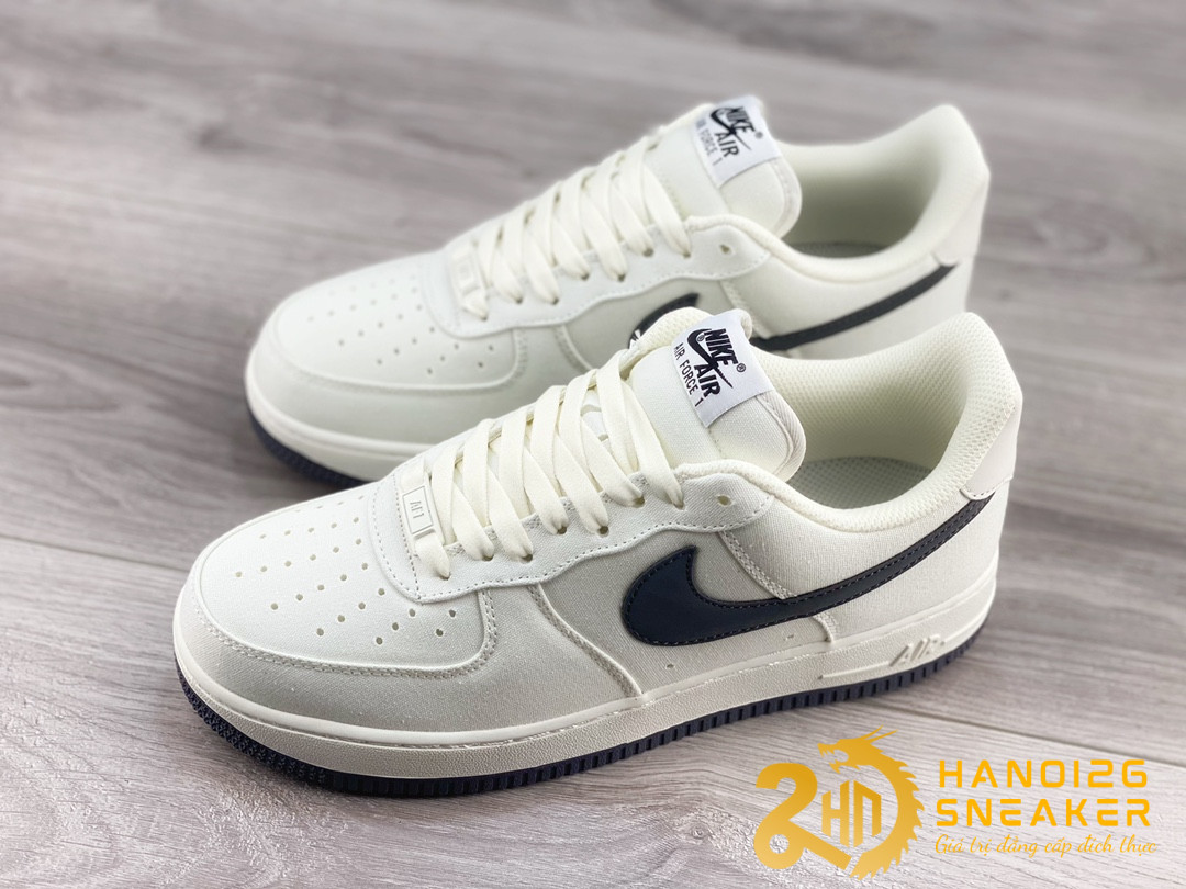 Giày Nike Air Force 1 Low Rice White Black Dark Grey (1)