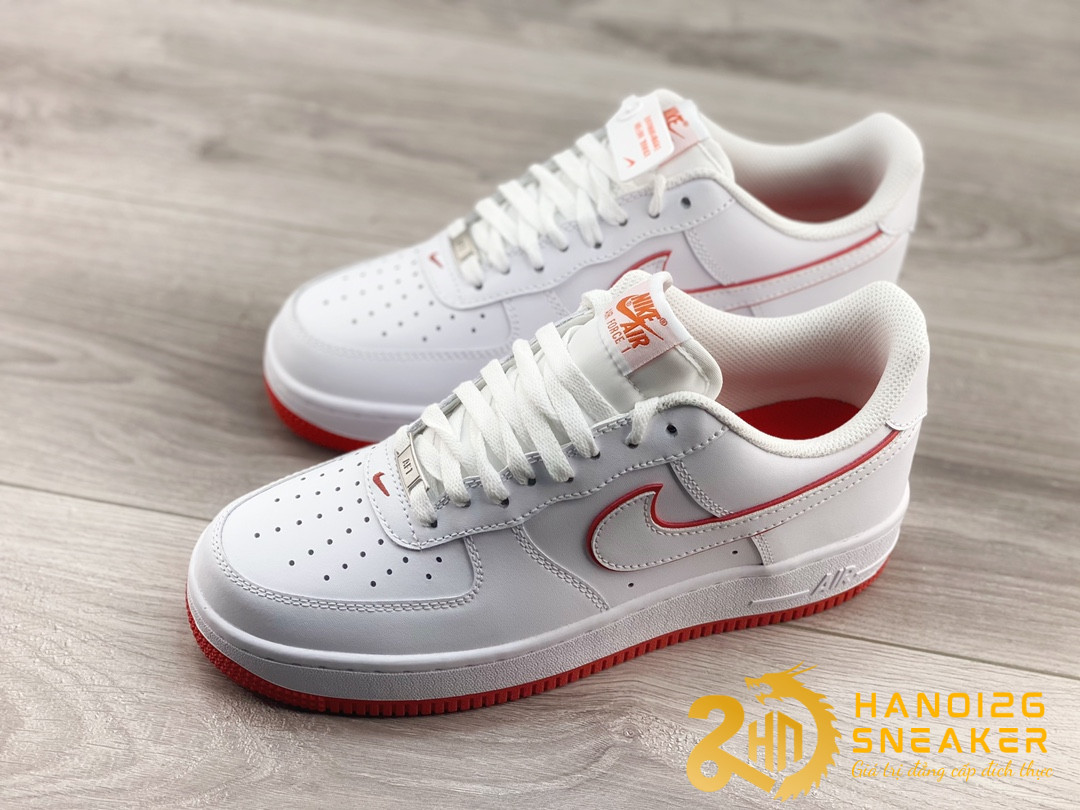Giày Nike Air Force 1 Low Surfaces In White And Picante Red (1)