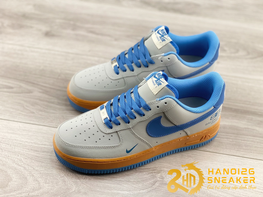 Giày Nike Air Force 1 Low X Balenciaga Paris Blue (1)