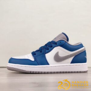 Giày Nike Air Jordan 1 Low GS True Blue Cement 553560-412