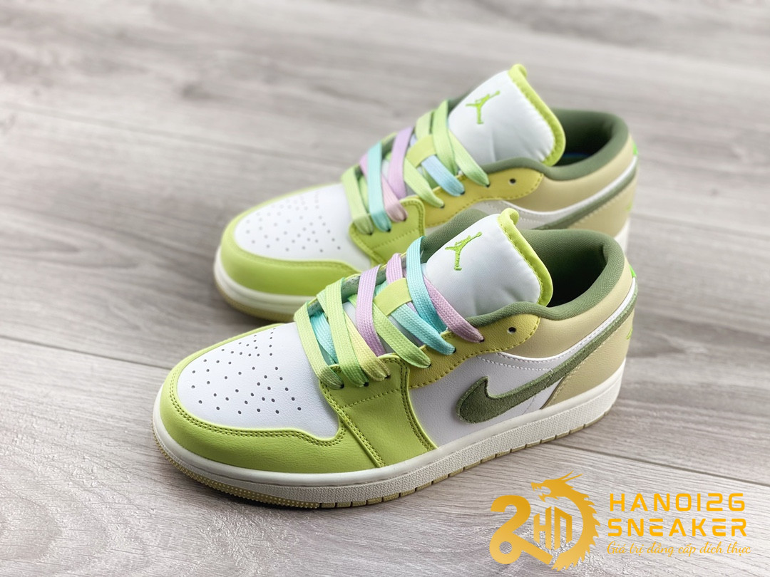 Giày Nike Air Jordan 1 Low Green Sail FD9906 131 (1)
