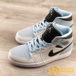 Giày Nike Air Jordan 1 Mid SE White Ice Blue (1)