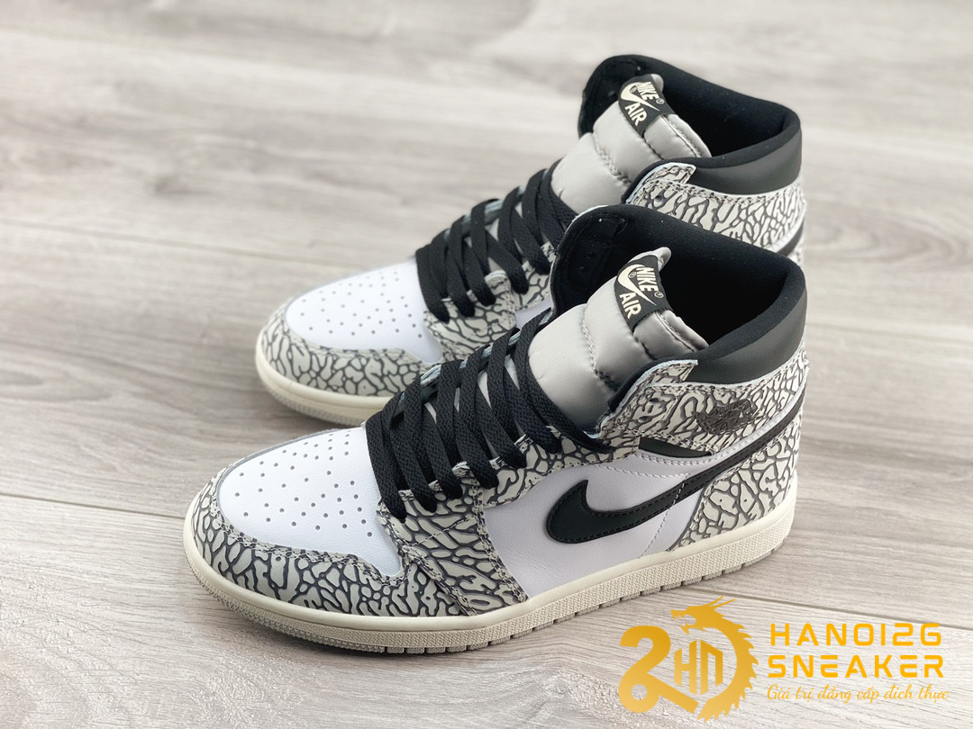 Giày Nike Air Jordan 1 Retro High OG White Cement DZ5485 052 (1)