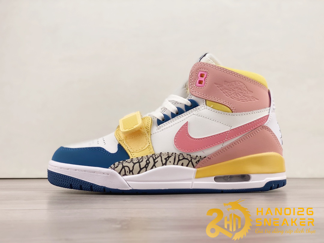 Giày Nike Air Jordan Legacy 312 White Coral Pink French Blue
