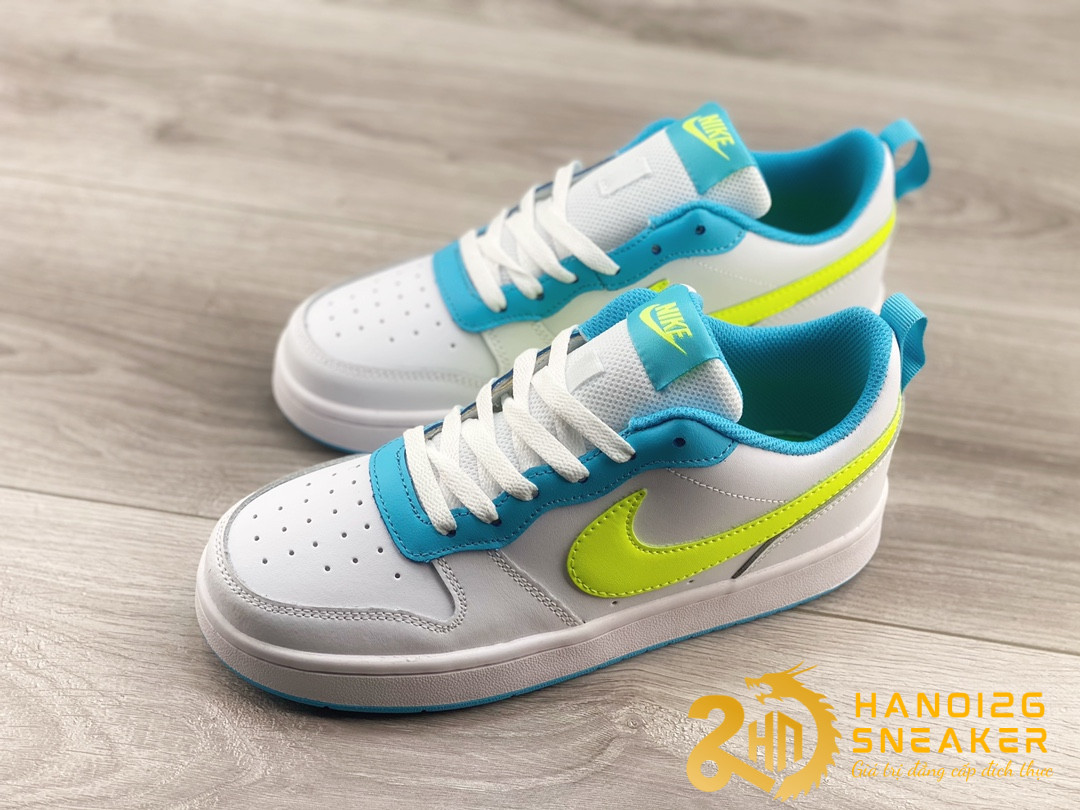 Giày Nike Court Borough Low 2 GS Summit White Volt (1)