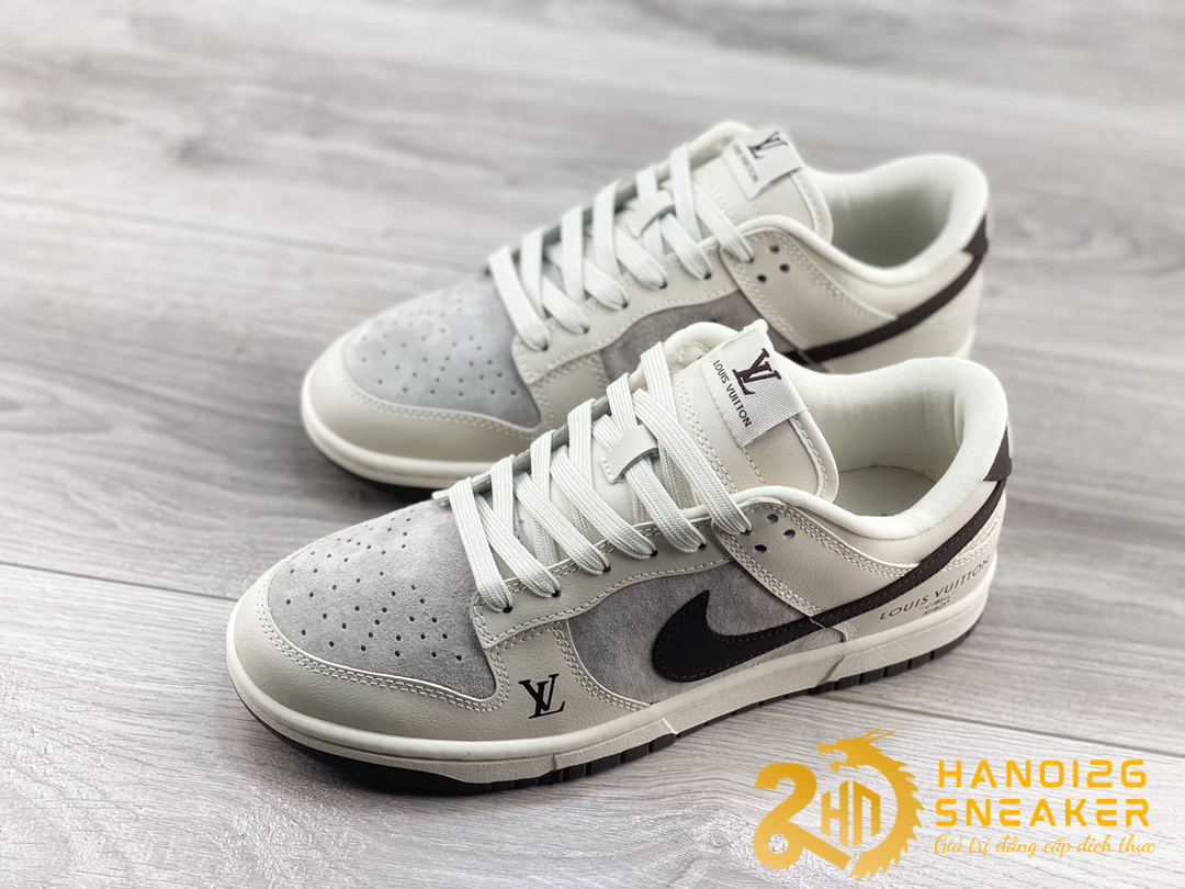 Giày Nike Dunk Low LV VIRGIL NI40 FC1688 400 (1)