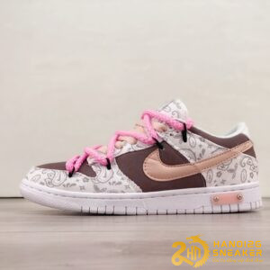 Giày Nike Dunk Low Pink White Paisley DJ9955 100