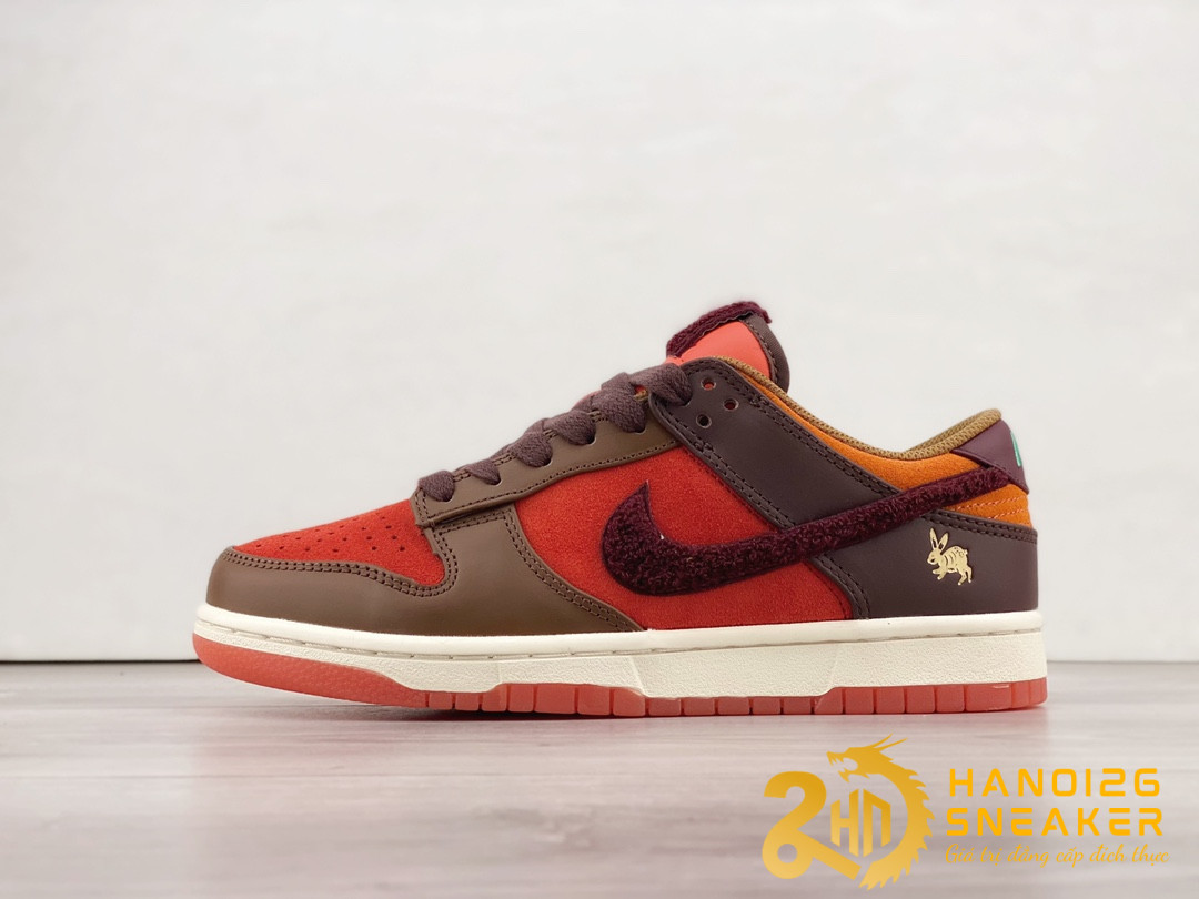 Giày Nike Dunk Low Retro PRM Year of the Rabbit Light Crimson