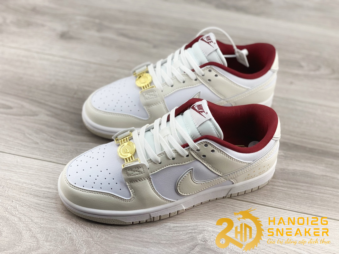 Giày Nike Dunk Low SE Just Do It White Phantom (1)