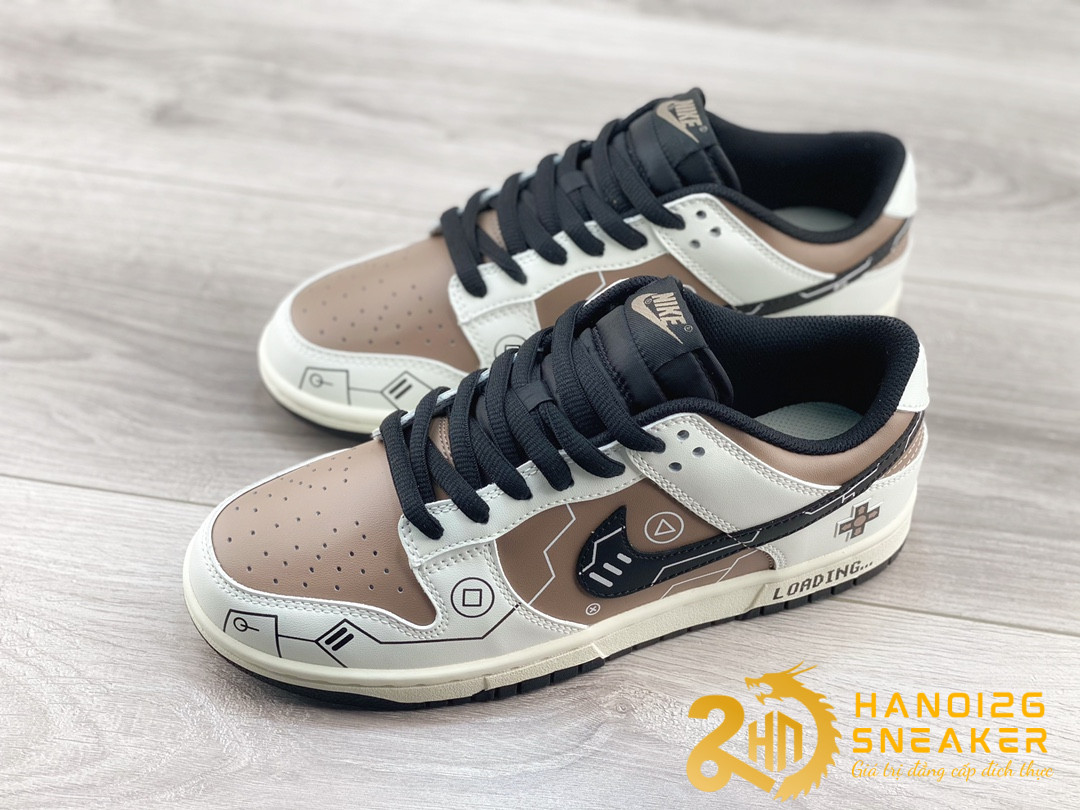 Giày Nike SB Dunk Low PS5 Brown White Cực Đẹp (1)