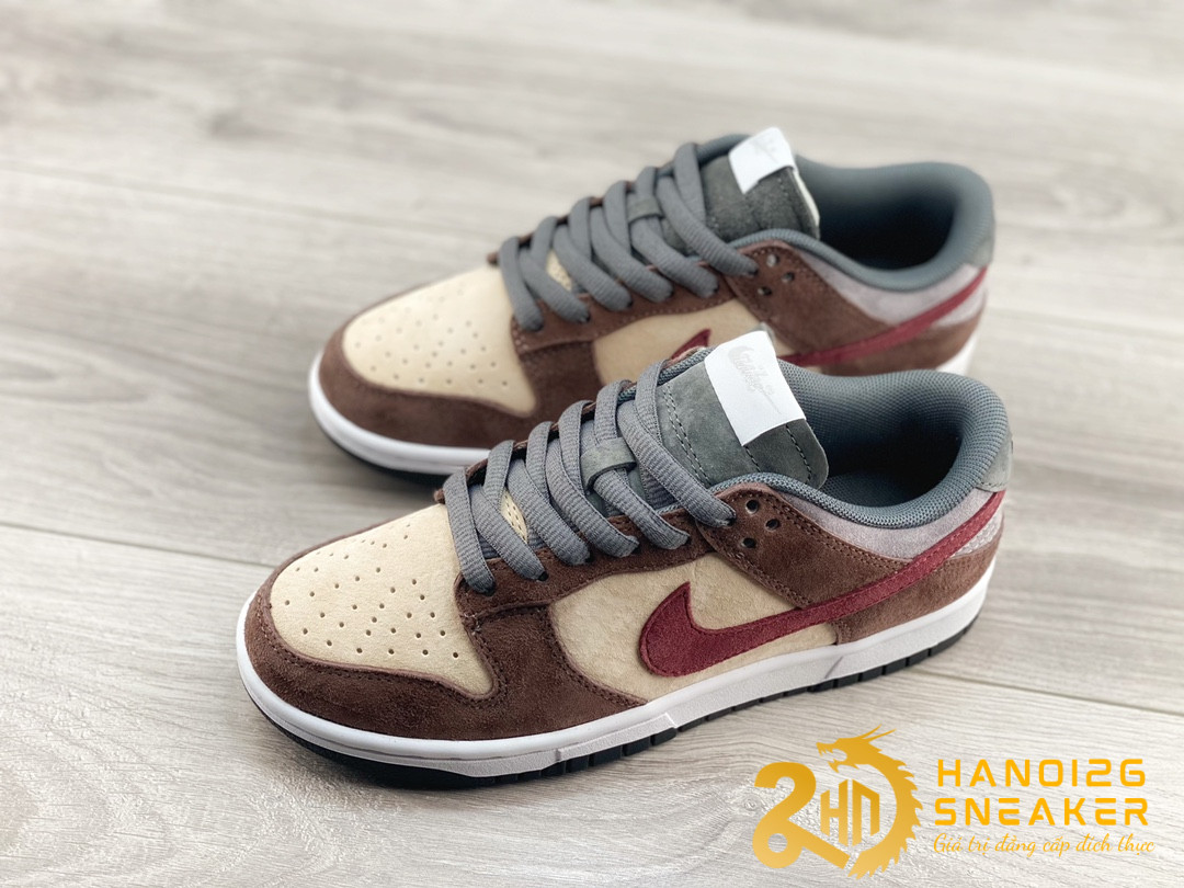 Giày Otomo Katsuhiro X Nike SB Dunk Low Steamboy OST Dark Grey Brown Red (1)