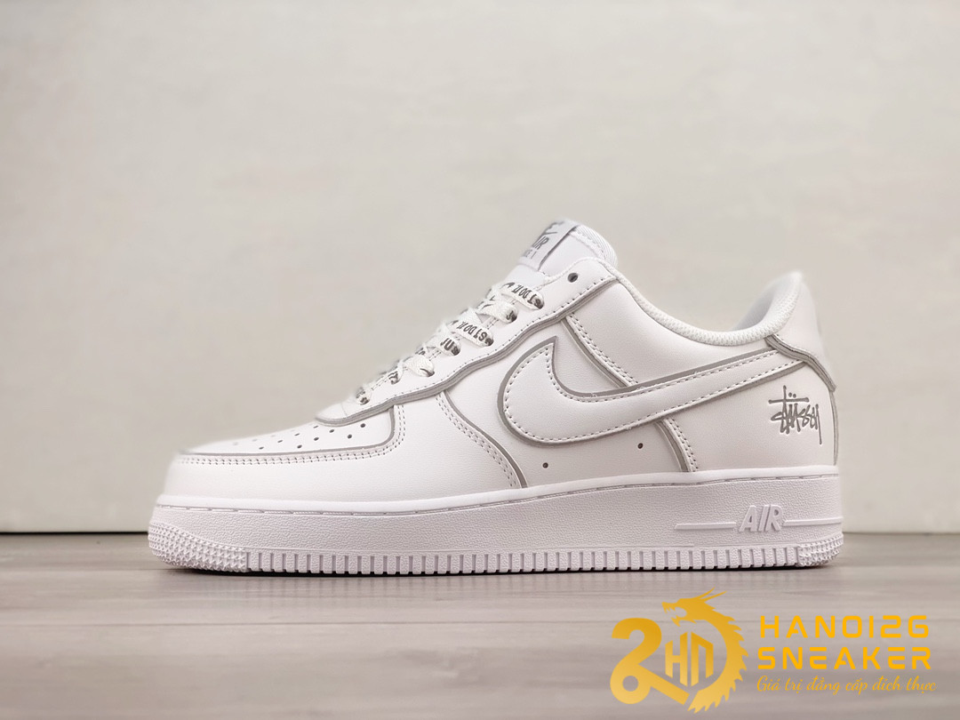 Giày Stussy x Nike Air Force 1 Low White BQ6246-019