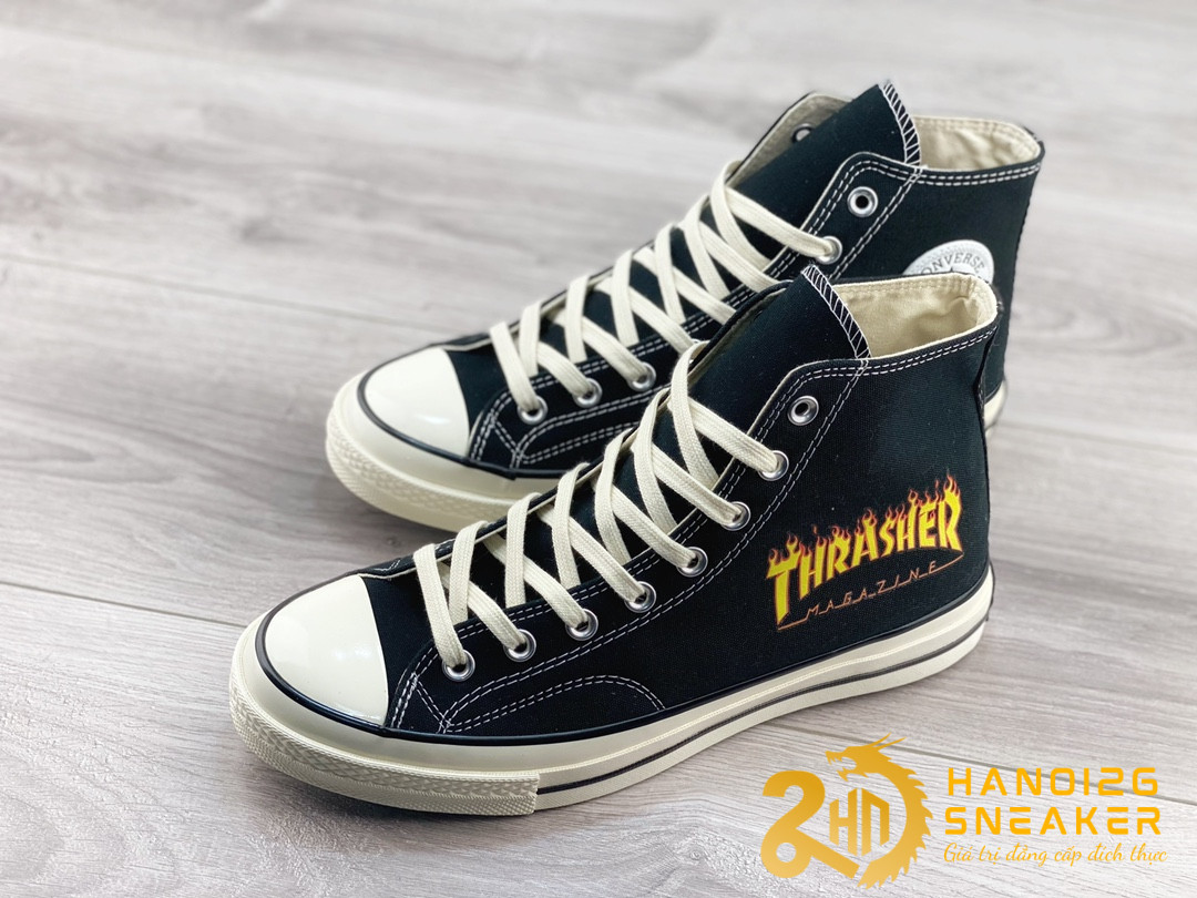 Giày THRASHER X CONVERSE Chuck 1970s Black Cực Đẹp (1)