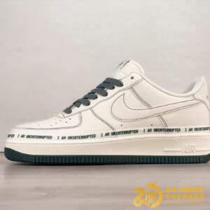 Giày Uninterrupted x Nike Air Force 1 Low More Than White Dark Green