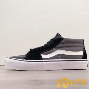 Giày Vans SK8 Mid Reissue Black White Grey
