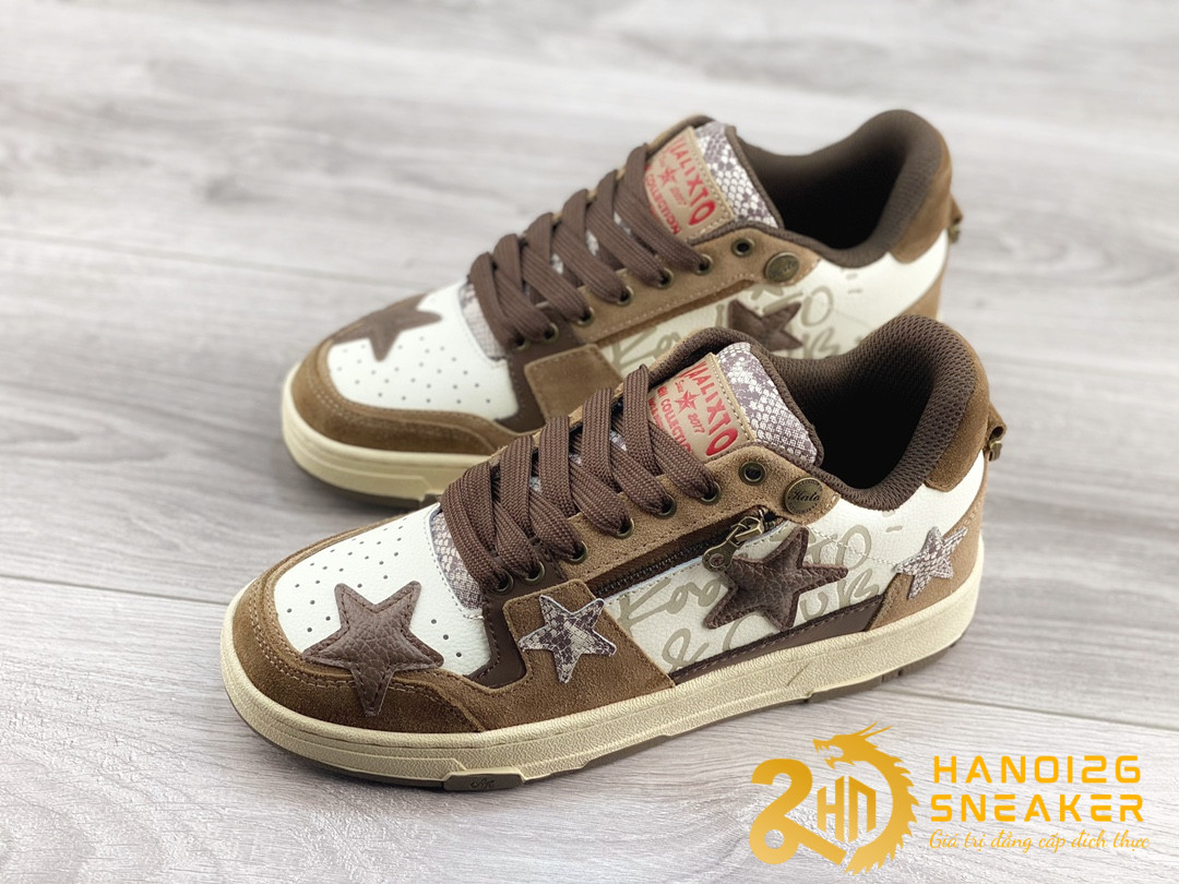 Giày Kaalixto Classic STAR Low Brown KSH221011 (1)