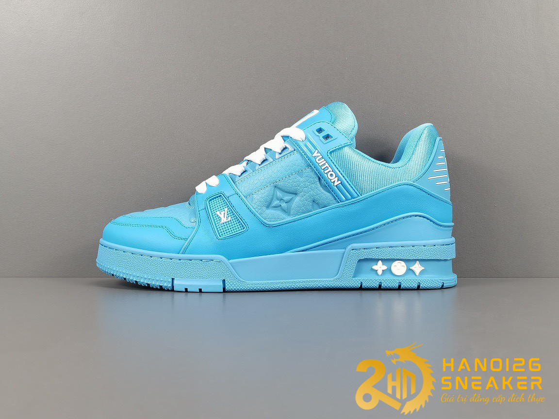 Giày LV LOUIS VUITTON TRAINERS Full Blue cực sang