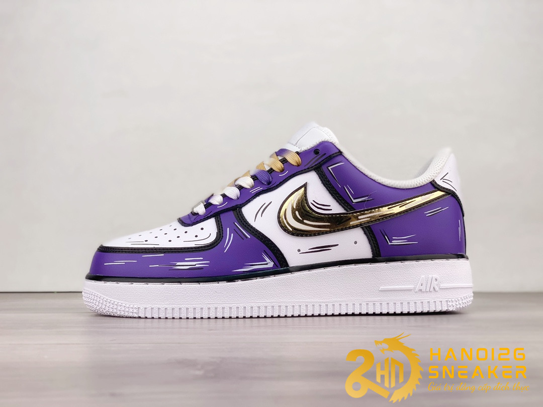 Giày Nike Air Force 1 07 Low Purple Gole White