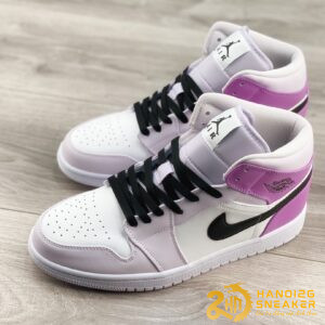 Giày Nike Air Jordan 1 Mid GS Barely Grape DQ8423 501 (1)