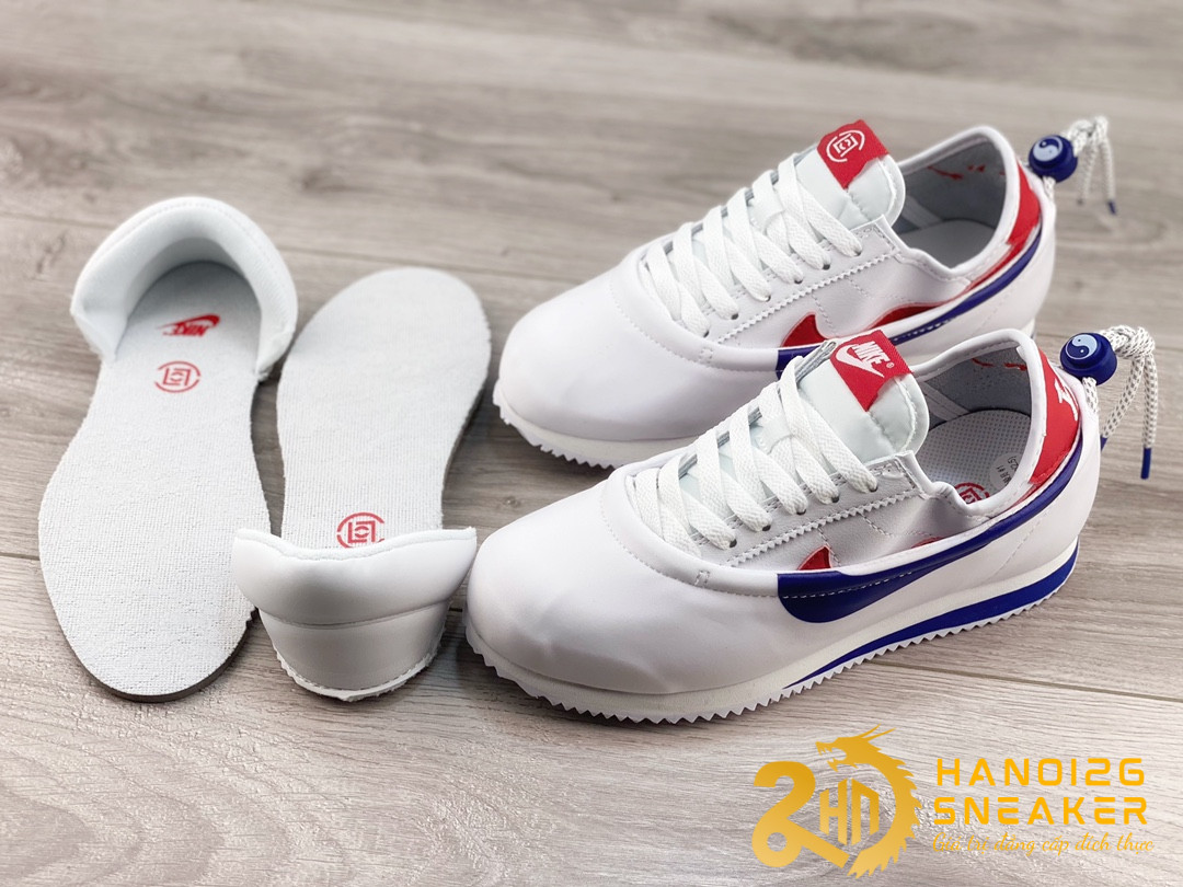 Giày Nike Cortez X CLOT White And Game Royal (1)