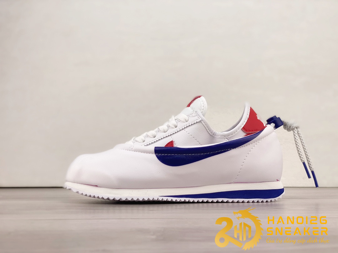 Giày Nike Cortez x CLOT White And Game Royal
