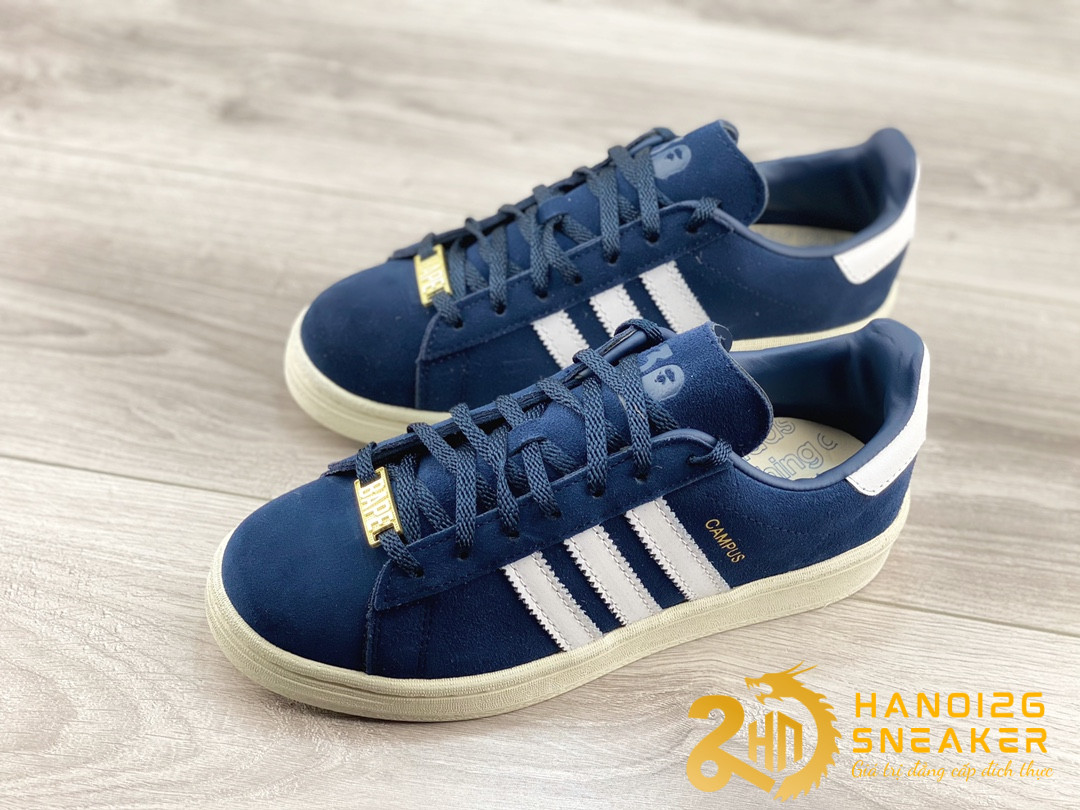 Giày Adidas Campus 80s Bape Collegiate Navy (1)