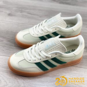 Giày Adidas Gazelle Indoor Off White Dark Green (1)