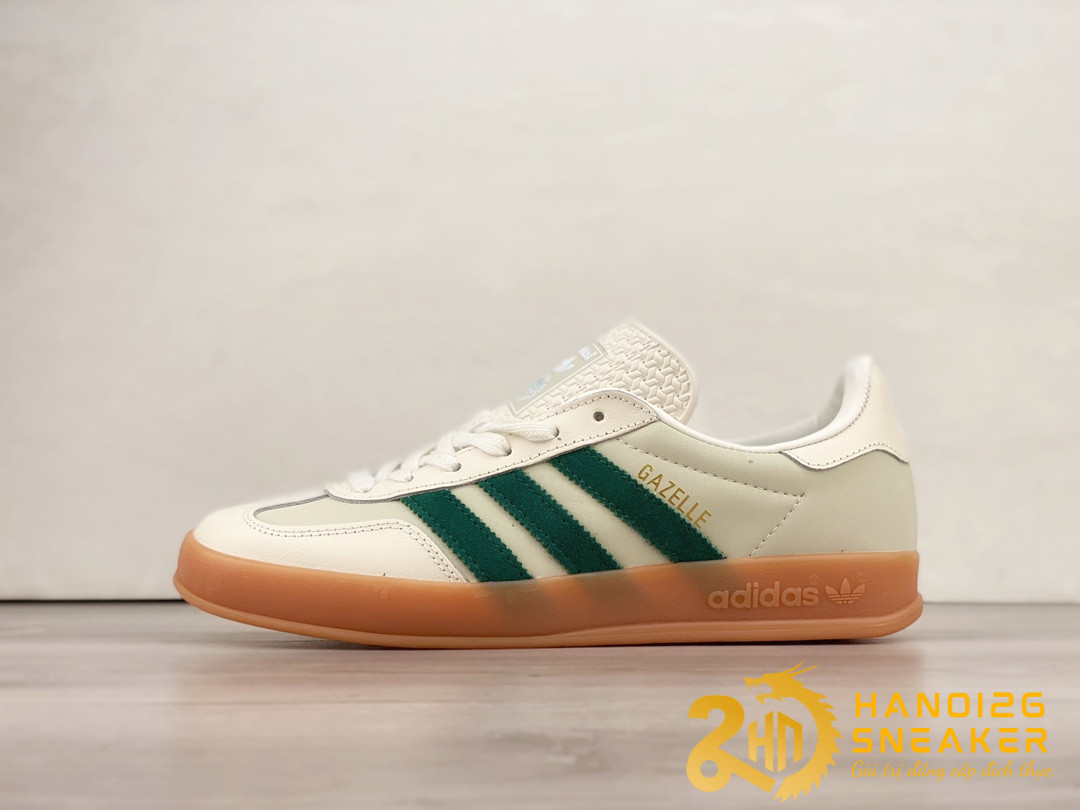 Giày Adidas Gazelle Indoor Off White Dark Green