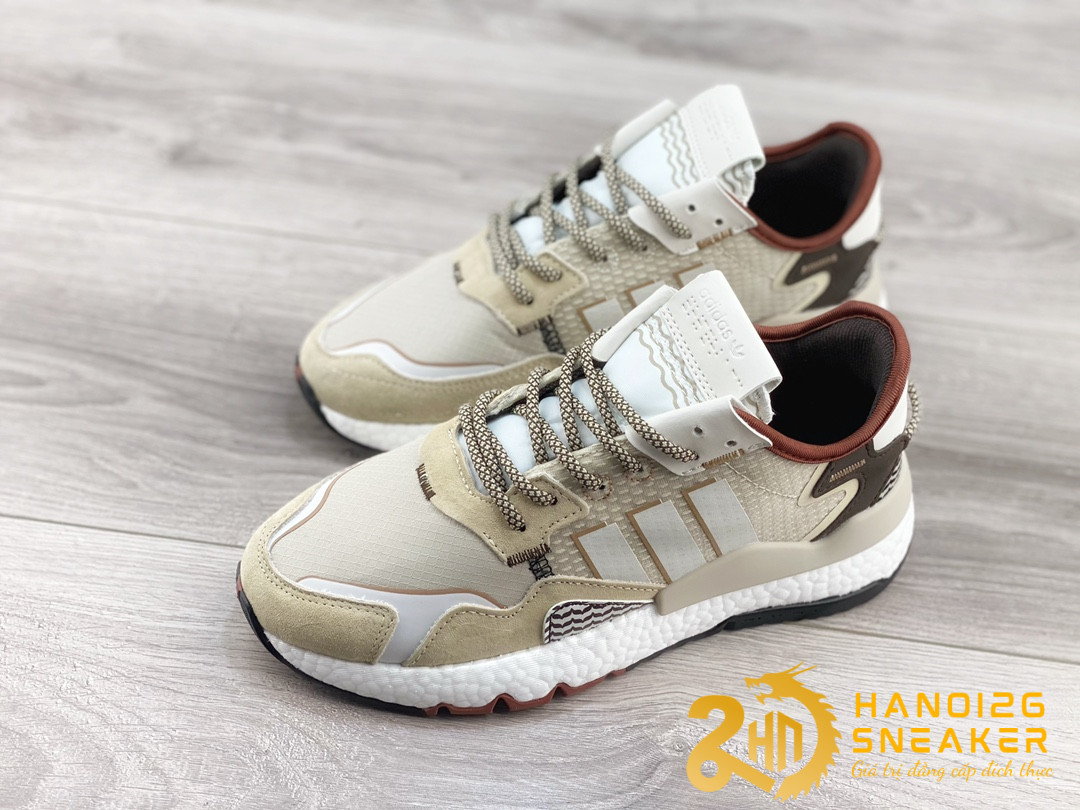 Giày Adidas Nite Jogger Beige Light Brown (1)