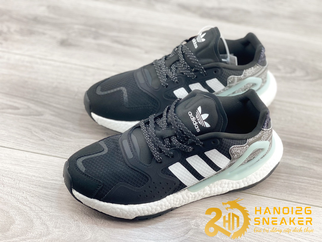 Giày Adidas Nite Jogger Boost Black Grey Blue (1)