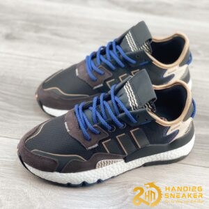 Giày Adidas Nite Jogger Boost Brown Dark Blue (1)
