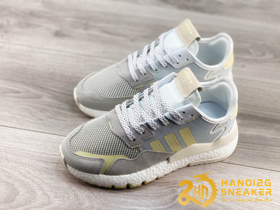 Giày Adidas Nite Jogger Boost Grey Blue Yellow (1)