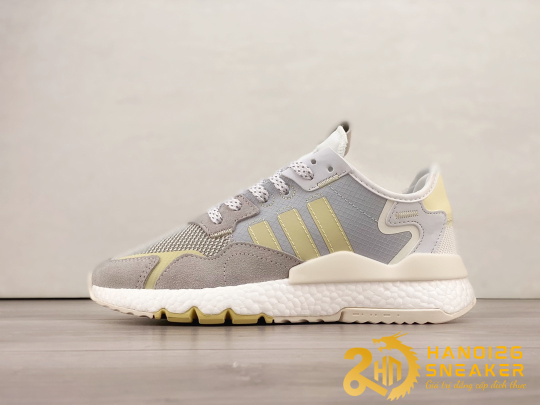 Giày Adidas Nite Jogger Boost Grey Blue Yellow