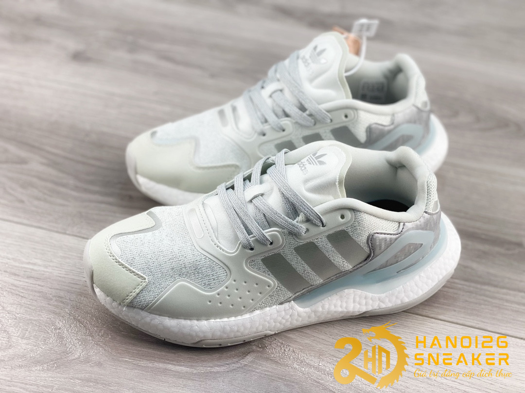 Giày Adidas Nite Jogger Cloud White Metallic Sliver (1)