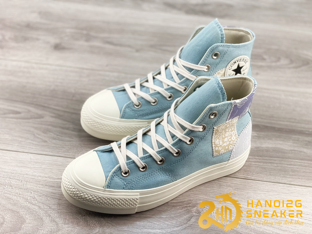 Giày Converse All Star Lift Platform Denim Patchwork (1)