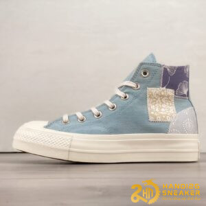 Giày Converse All Star Lift Platform Denim Patchwork