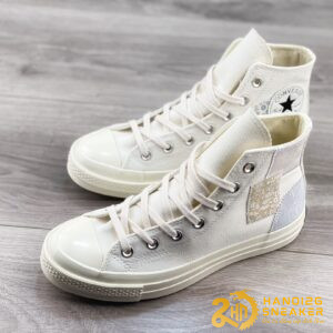 Giày Converse Chuck 70 Denim Patchwork Cream (1)