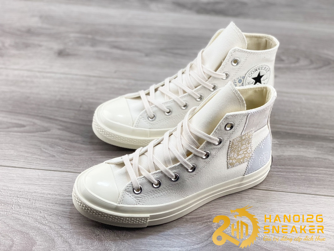 Giày Converse Chuck 70 Denim Patchwork Cream (1)